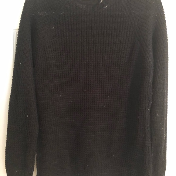 Dottie Couture 2Sable Black Waffle Weave Sweater - Picture 3 of 9